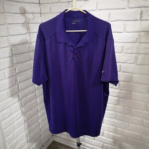 Nike Golf Tour Performance Ladies Size XXL Purple 3 Button Closure Polo